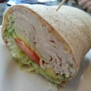 Turkey avocado wrap....