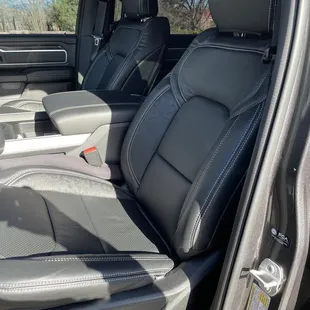 Front seats after install