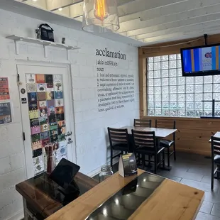 the interior of a restaurant