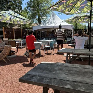 Seating outside