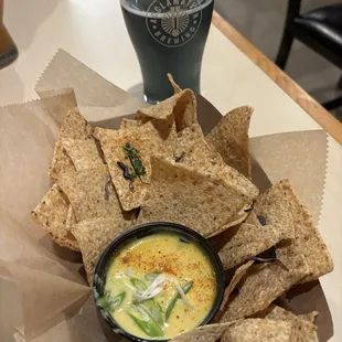 Queso and chips