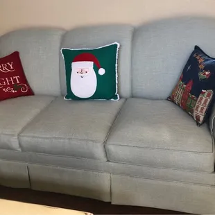 Couch after. It's like getting an entire new living room set! But less expensive!!