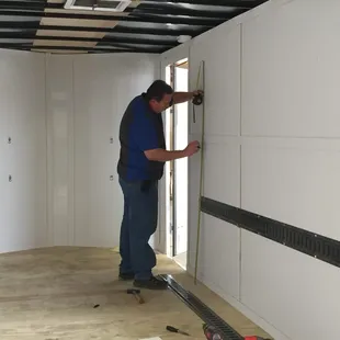 Installing D-Rings and E-Track inside a utility trailer