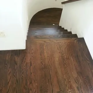 a staircase in a home