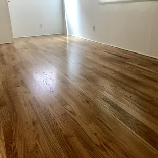 a hardwood floor