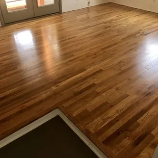 a hardwood floor