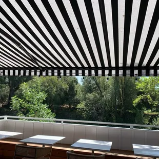 Outdoor patio seating