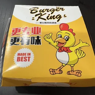 Chicken burger box