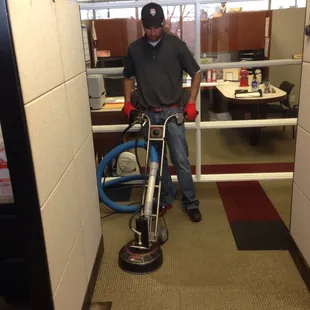 Truck mounted carpet cleaning