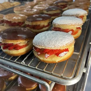 Fresh Strawberry Donut with Bavarian Cream