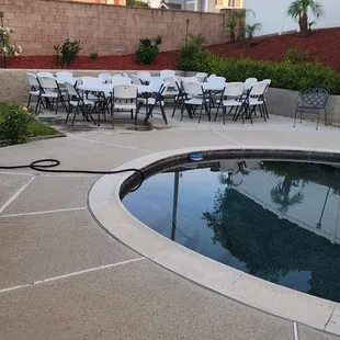 Clean, quality tables and chairs