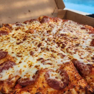 Pepperoni Pizza with extra cheese