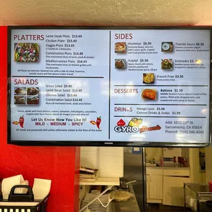 Platters, Salads, Sides, Desserts and Drinks