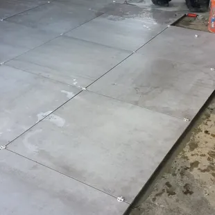 The crew working on some #renovations and #tile for a McDonalds in the city of #ElPaso.