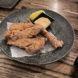 Chicken karaage, love the dipping sauce