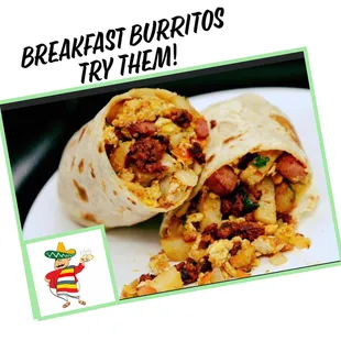 breakfast burritos try them