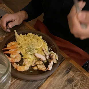 Sage Shrimp Fettucine