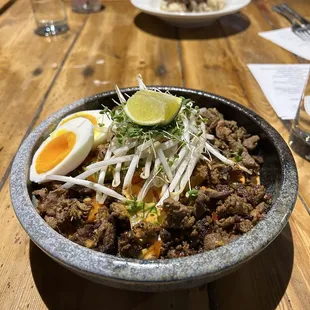 Wangus brown rice and curry