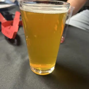 This is the California Honey, a delicious Pilsner from Pizza Port. It&apos;s very refreshing on a hot day.