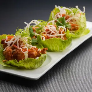 Crispy Shrimp Lettuce Cups