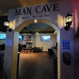 entrance to man cave