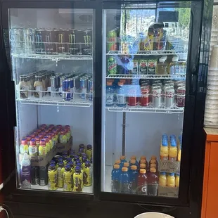 Drinks on the fridge