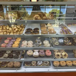 Variety of donuts
