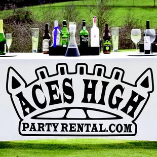 long table with white linen