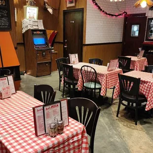 Interior of Ace's Pizza