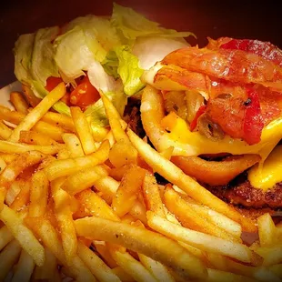 Ace's burger and fries