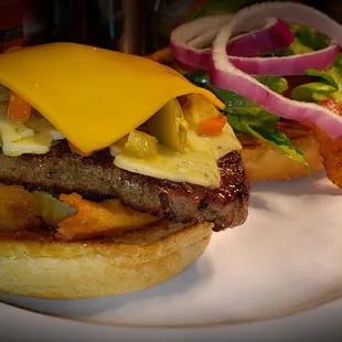 Tatunka burger! It's a beast of a burger!