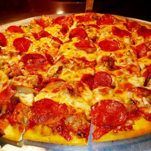 FAMOUS Ace's pizza order with your choice of quality toppings