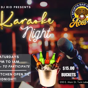 Karaoke Every Saturday