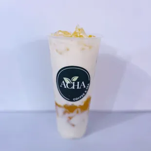 a cup of iced coffee