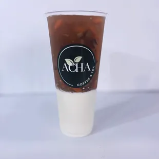 a cup of iced coffee