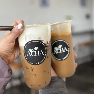 Coconut cream and house coffee