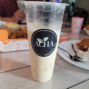 Mango Twist with crystal boba and mochi