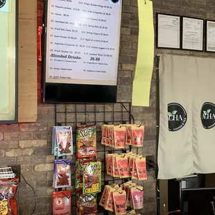 Some packaged snacks