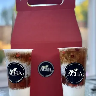 Black Sesame Peach Blossom Refresher Tea