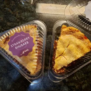 Strawberry rhubarb slices