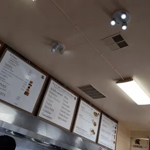 Three step menu.