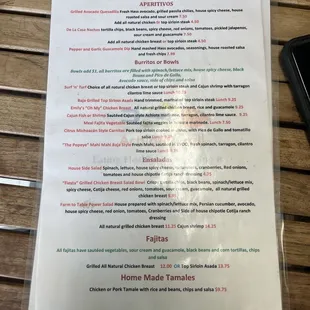 The menu looks good , trying for the first time. Looks good can't wait , stand by for review