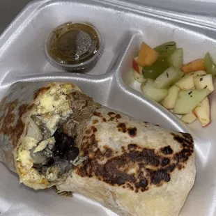 Carnitas breakfast burrito