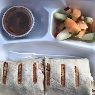 Egg and Turkey Bacon Wrap