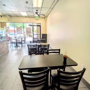 Inside can seat twenty patrons