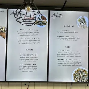 Menu (as of 10/03/2024)