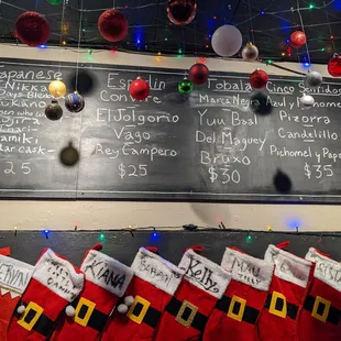 a christmas menu
