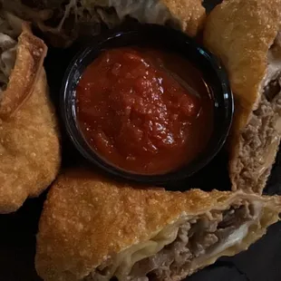 CHEESESTEAK EGG ROLLS
