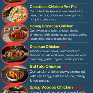 Acme Chicken Bowl Menu Card