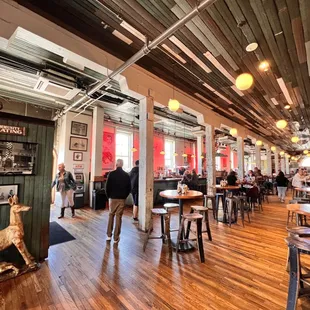 the interior of a restaurant